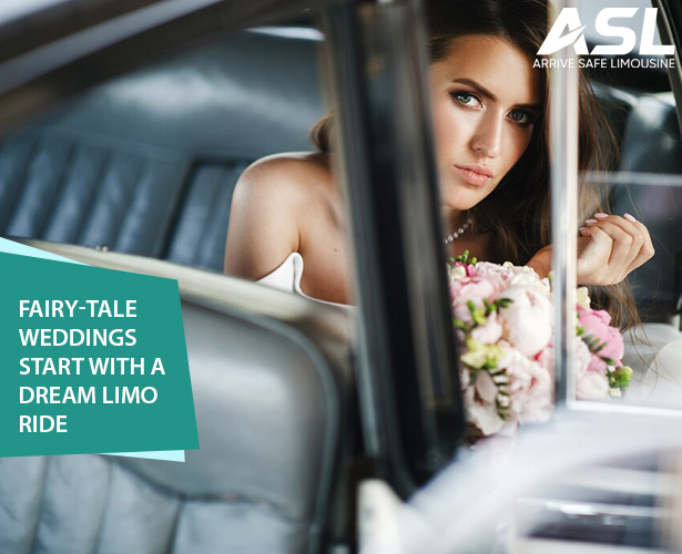 Fairy-Tale Weddings Start with a Dream Limo Ride